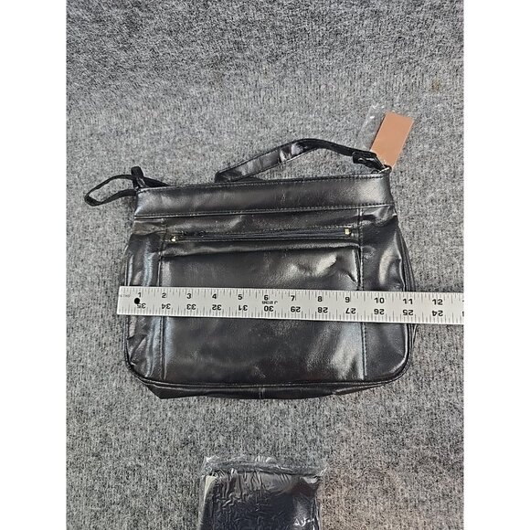 Ambassador Womens Black Purse and Wallet Combo Shoulder - Picture 5 of 9